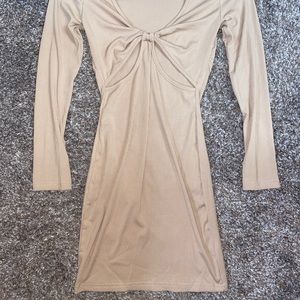 Cream/tan Mini Dress